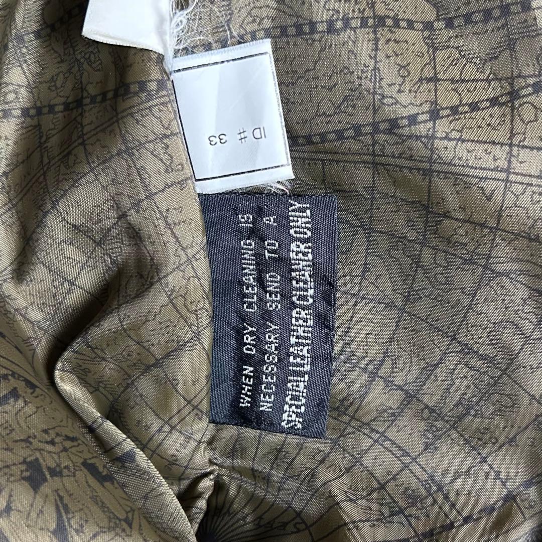 希少✨ A−2タイプ フライトジャケット 本革 スエード 総柄裏地 ブラウン系