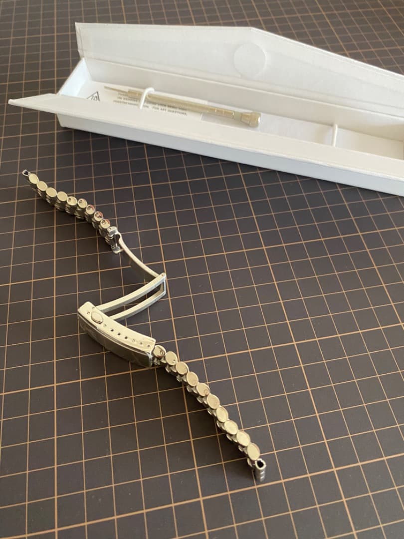 【美品】ForstnerフォースナーBULLET 21mmステンレス ベルト