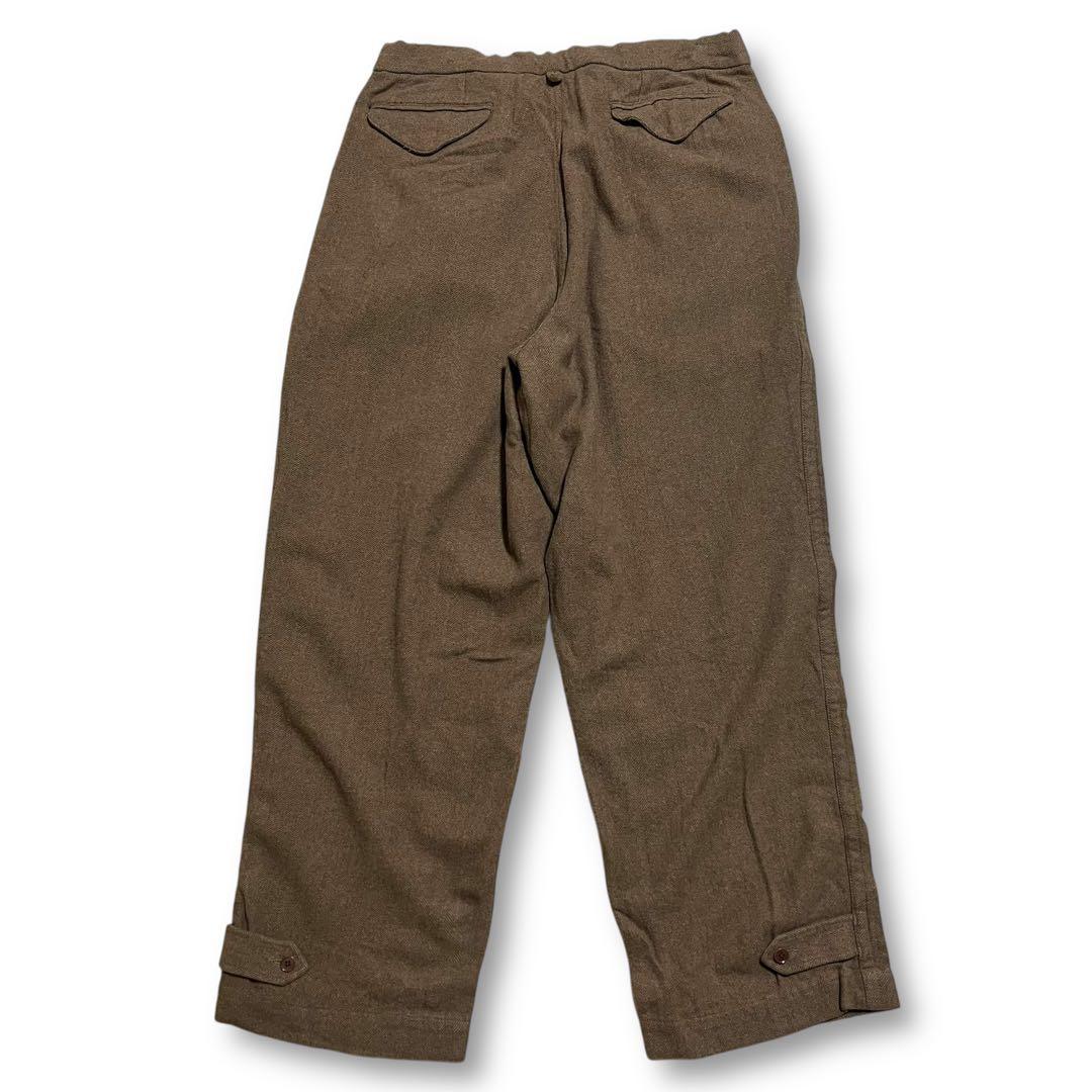 新品 定価3.4万 ナナミカ ウールヘリンボーン ワイドワークパンツ