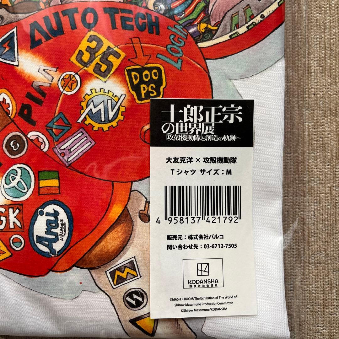 【新品未開封】士郎正宗の世界展 大友克洋×攻殻機動隊 Tシャツ / Mサイズ