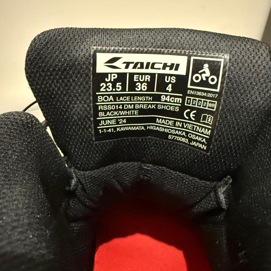 TAICHI 防水ハイカットバイク用靴 BOAシステム 23.5㌢
