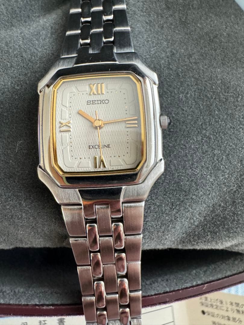 近*藤様 断捨離SEIKO EXCLINE 腕時計 1998年製電池交換済み　動