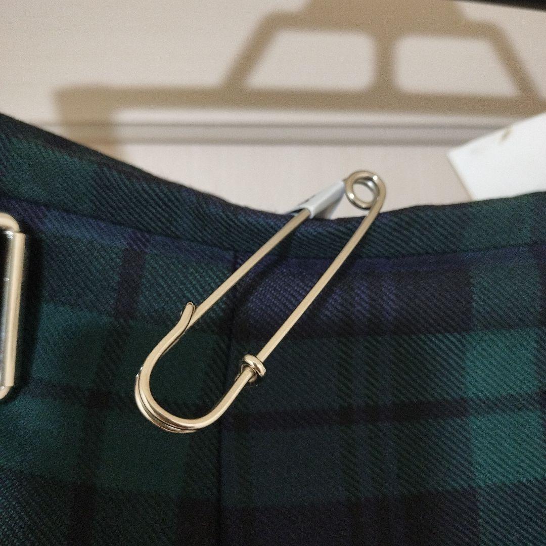 O'NEIL OF DUBLIN ひざ下ウール キルトスカート