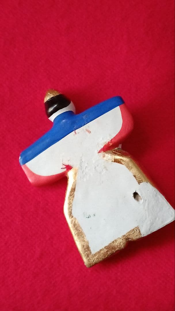 三越製　稚児御所人形　雛持　手書きの宝尽くしのお着物　立雛を持って　雛祭り