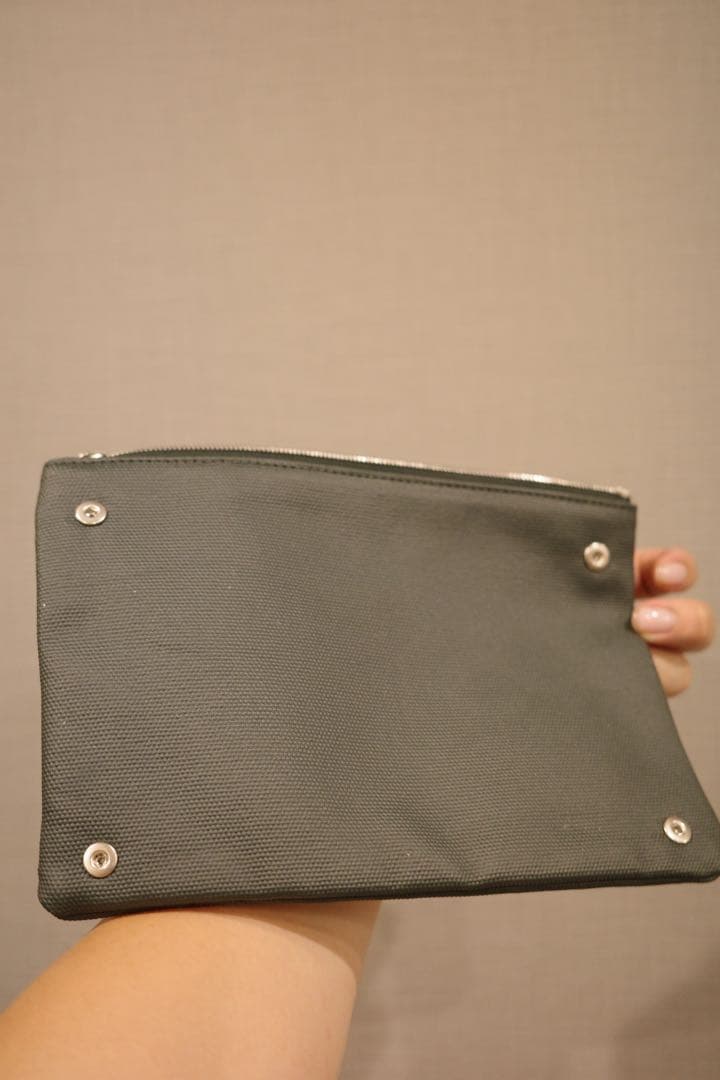 JIL SANDER+ オリーブグリーン ドラムバッグ