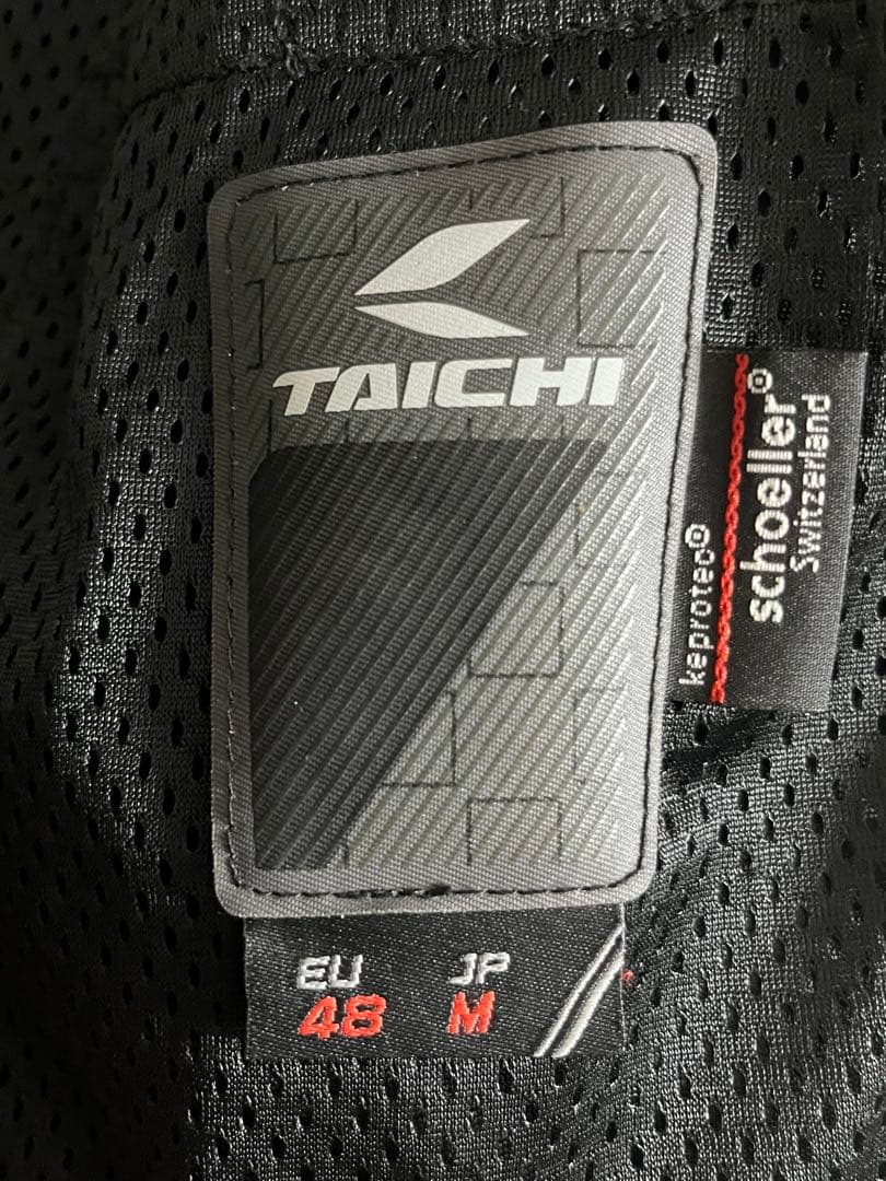 TAICHI バイク レザー ジャケット ブラック/レッド RSJ832