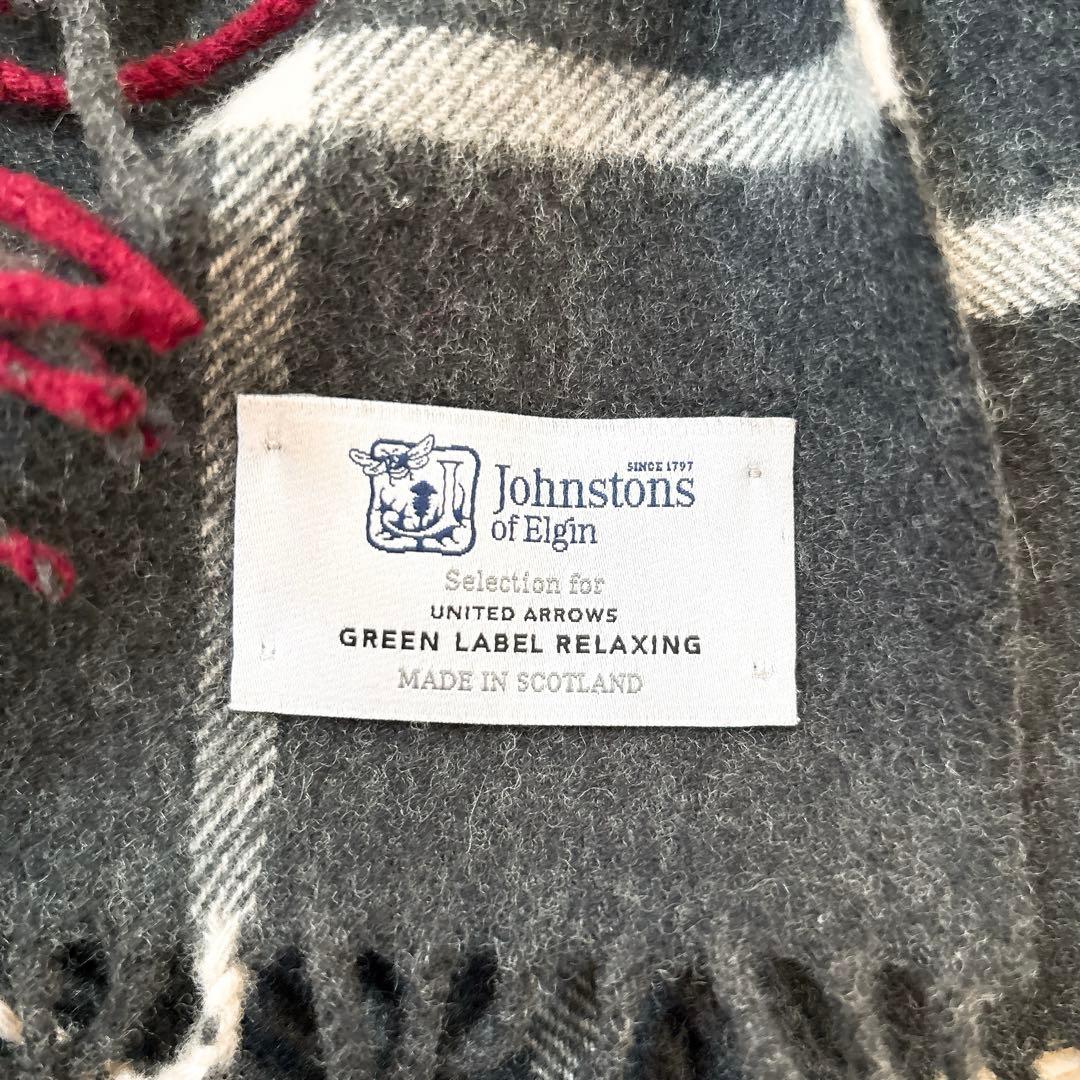Johnstons of Elgin グリーンレーベルリラクシング大判ストール
