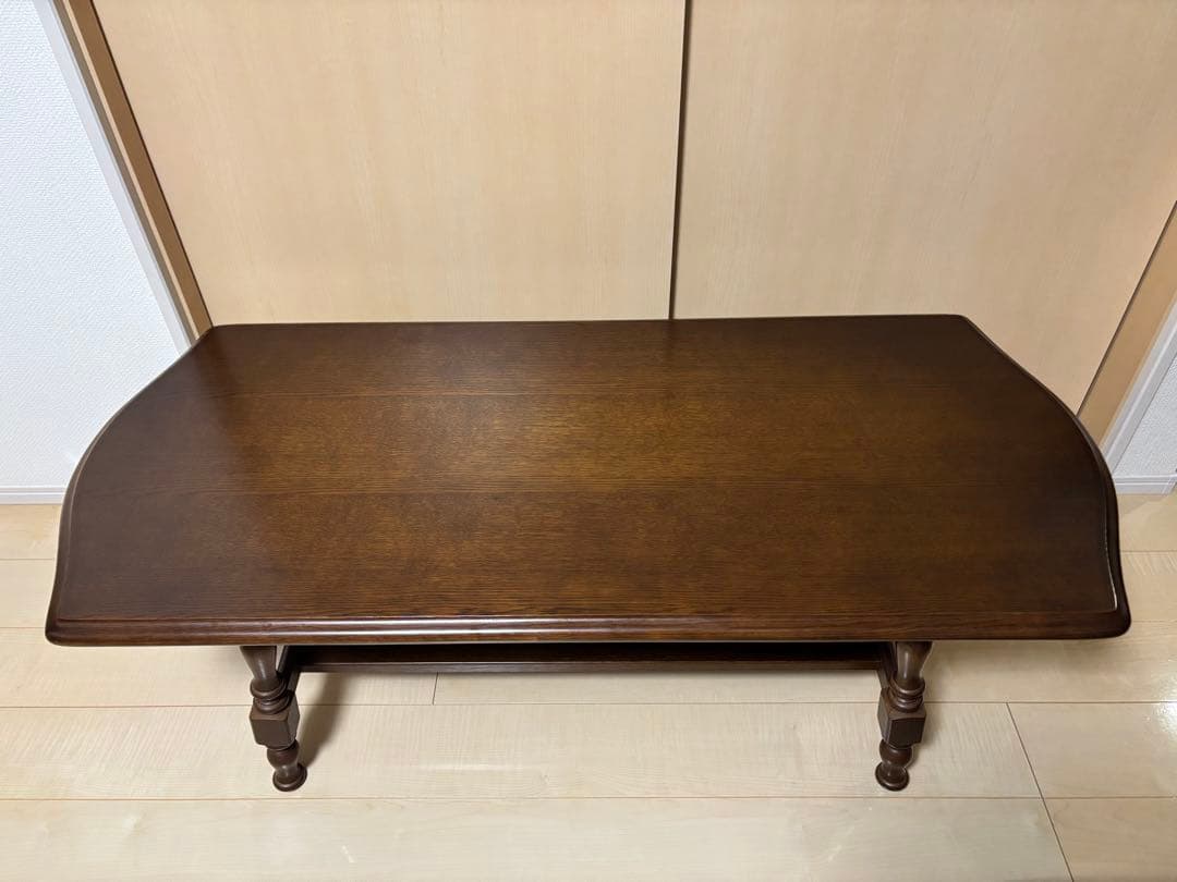 飛騨産業　キツツキ 木製 テーブル ブラウン