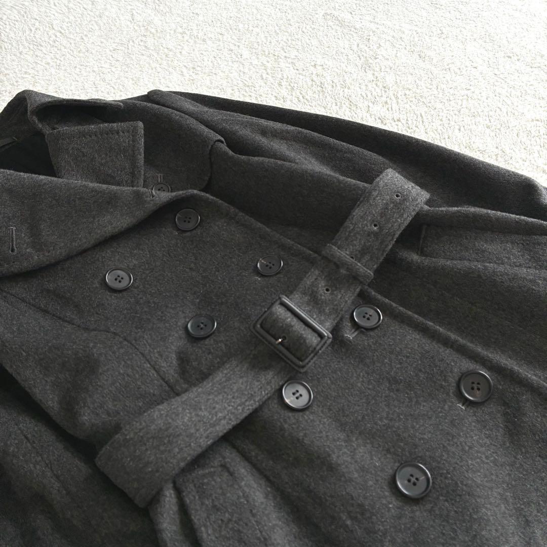 極美品 K.T キヨコタカセ カシミヤ100トレンチコート ベルテッドコート