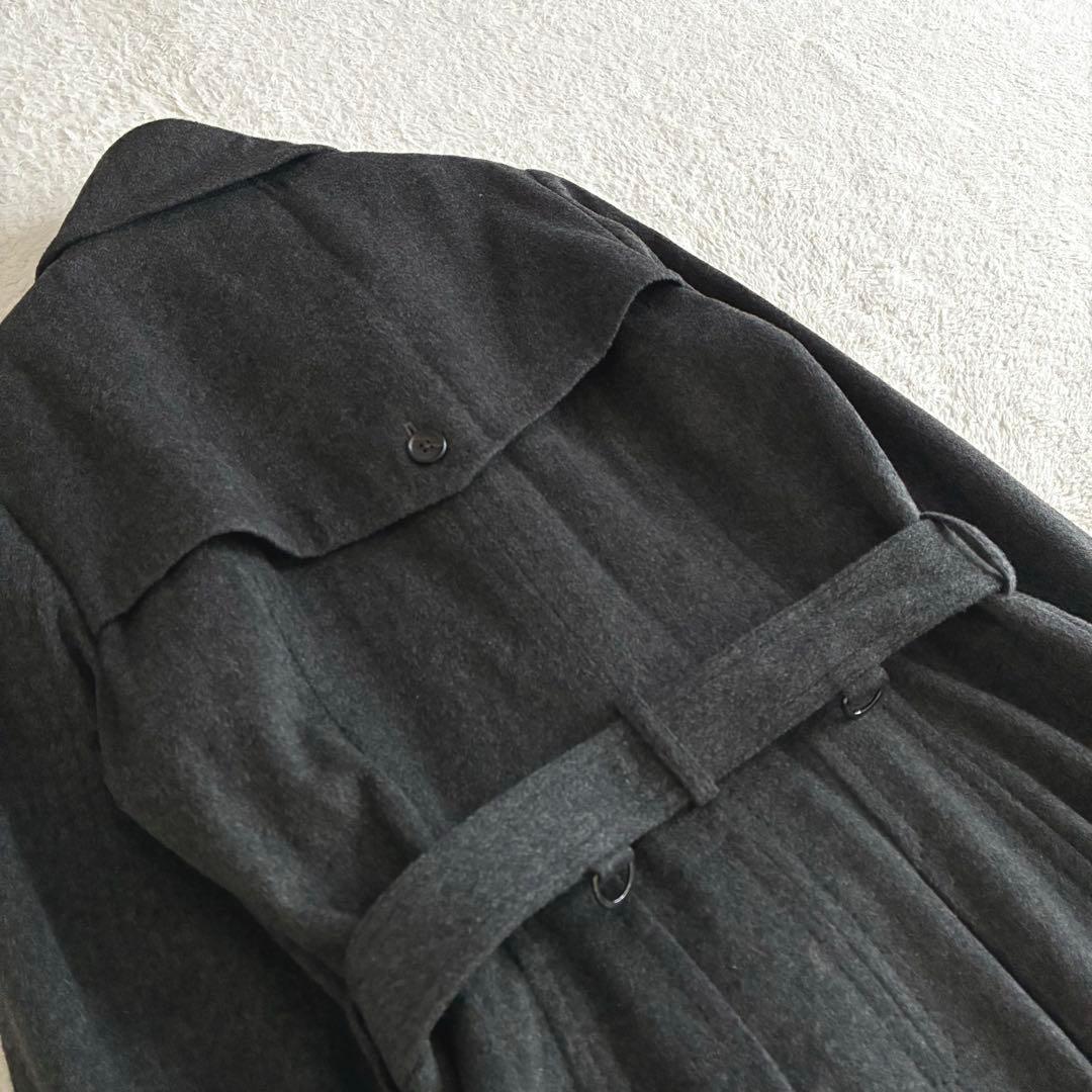 極美品 K.T キヨコタカセ カシミヤ100トレンチコート ベルテッドコート