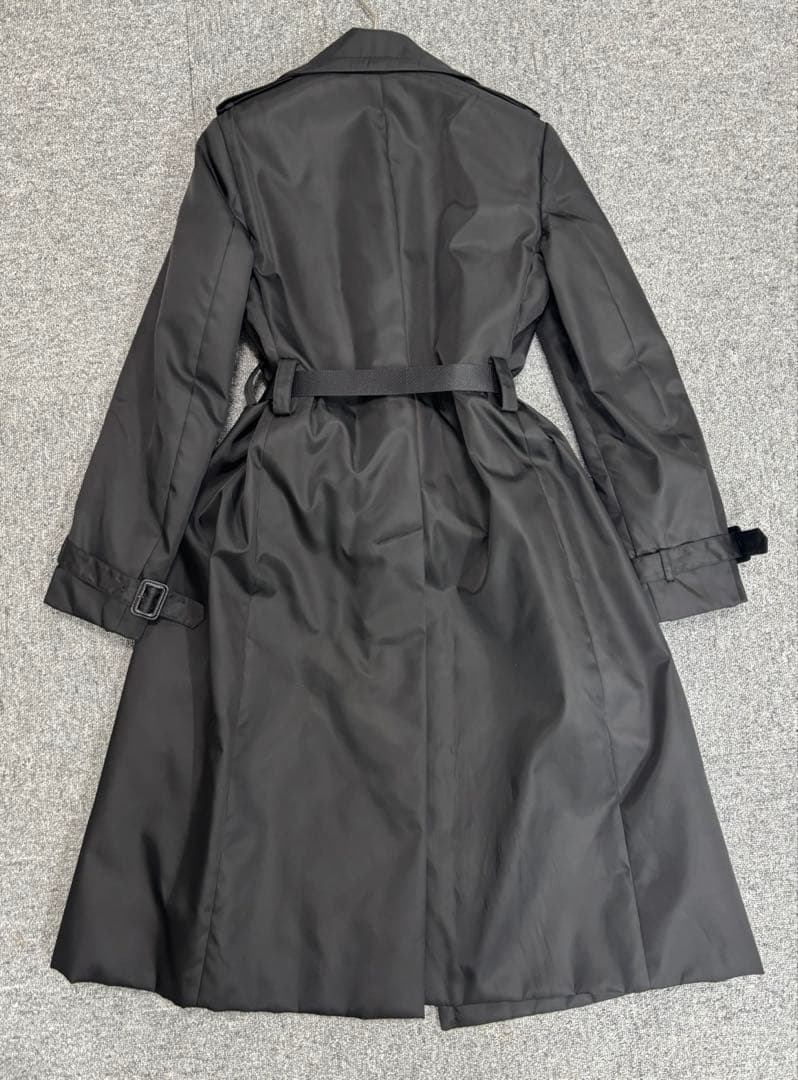 PRADA ブラック トレンチコート中綿　42