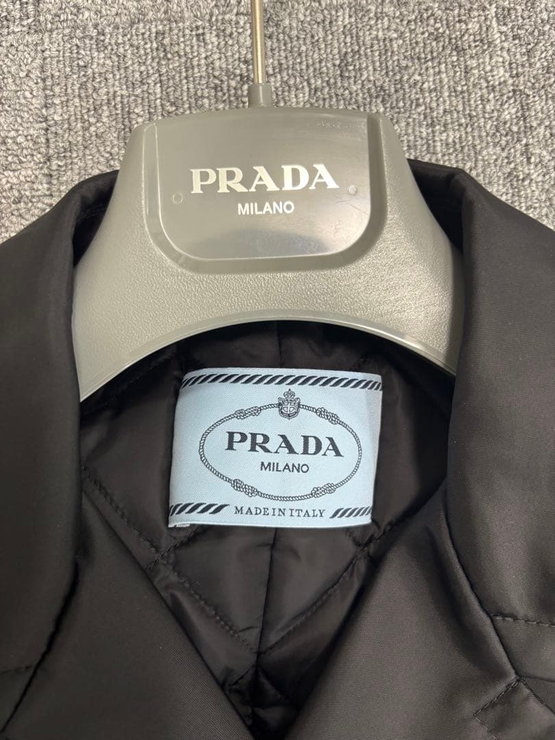 PRADA ブラック トレンチコート中綿　42