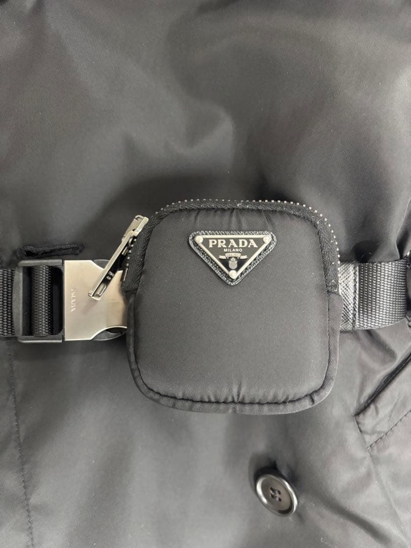 PRADA ブラック トレンチコート中綿　42