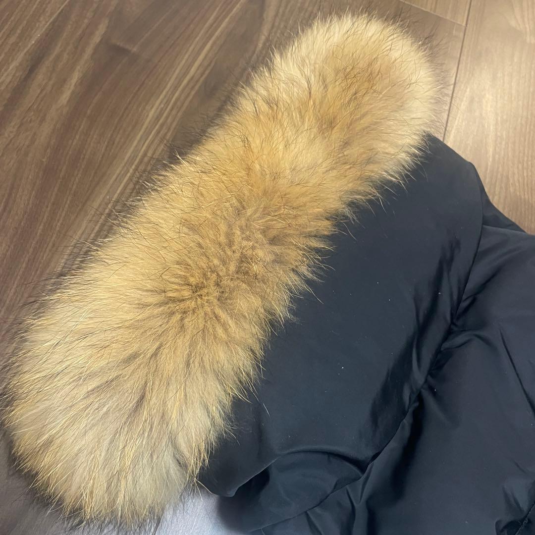 美品　NATURAL VINTAGE GOA ダウンベスト M ラクーンファー