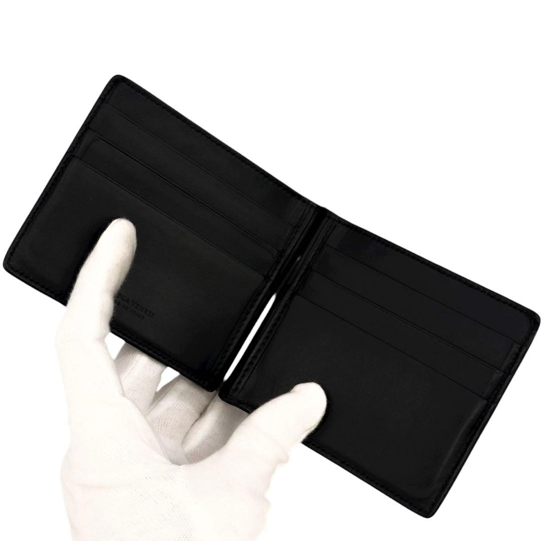 美品 ボッテガヴェネタ イントレチャート マネークリップ 財布 札入れ カード