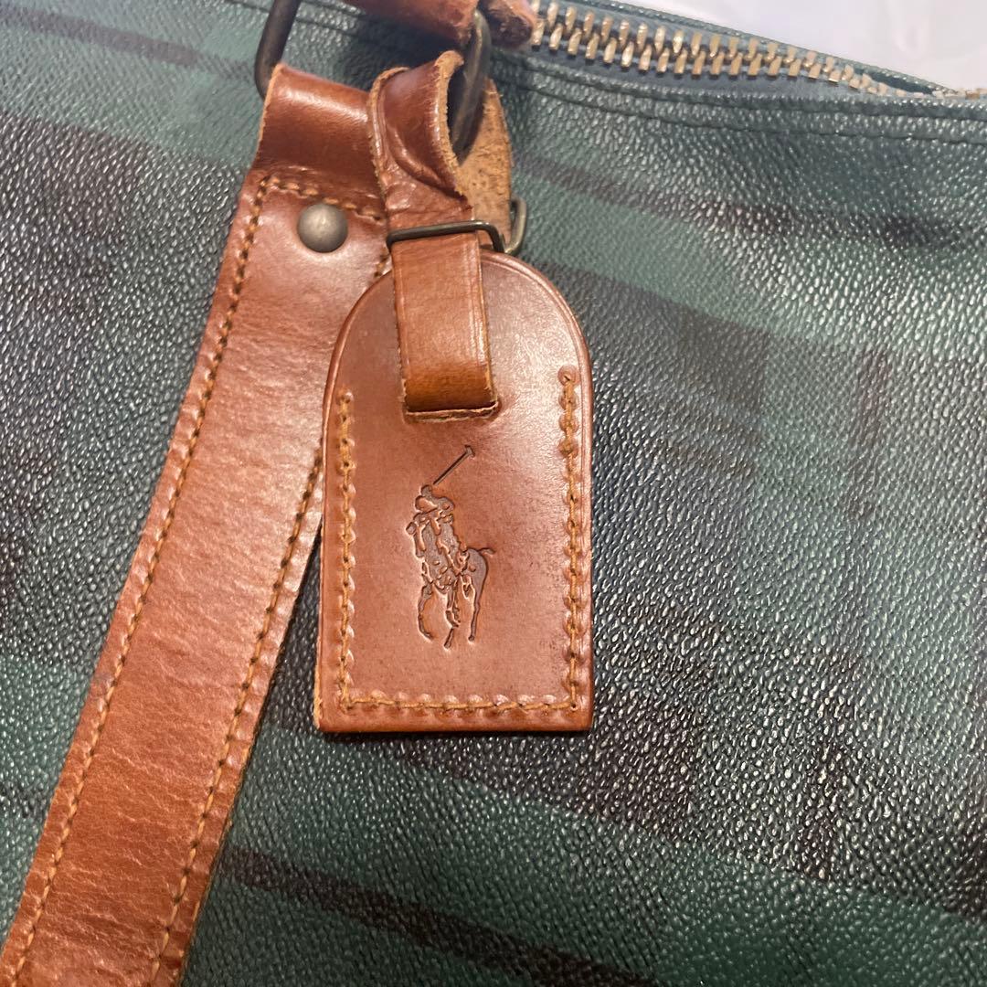 POLO RALPH LAUREN ボストンバッグ 2wayチェック柄 大容量