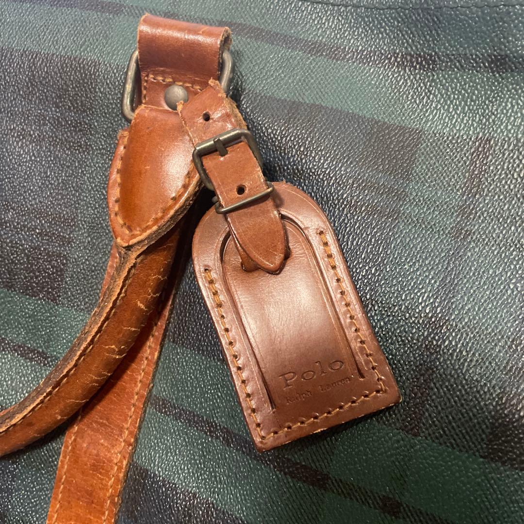 POLO RALPH LAUREN ボストンバッグ 2wayチェック柄 大容量