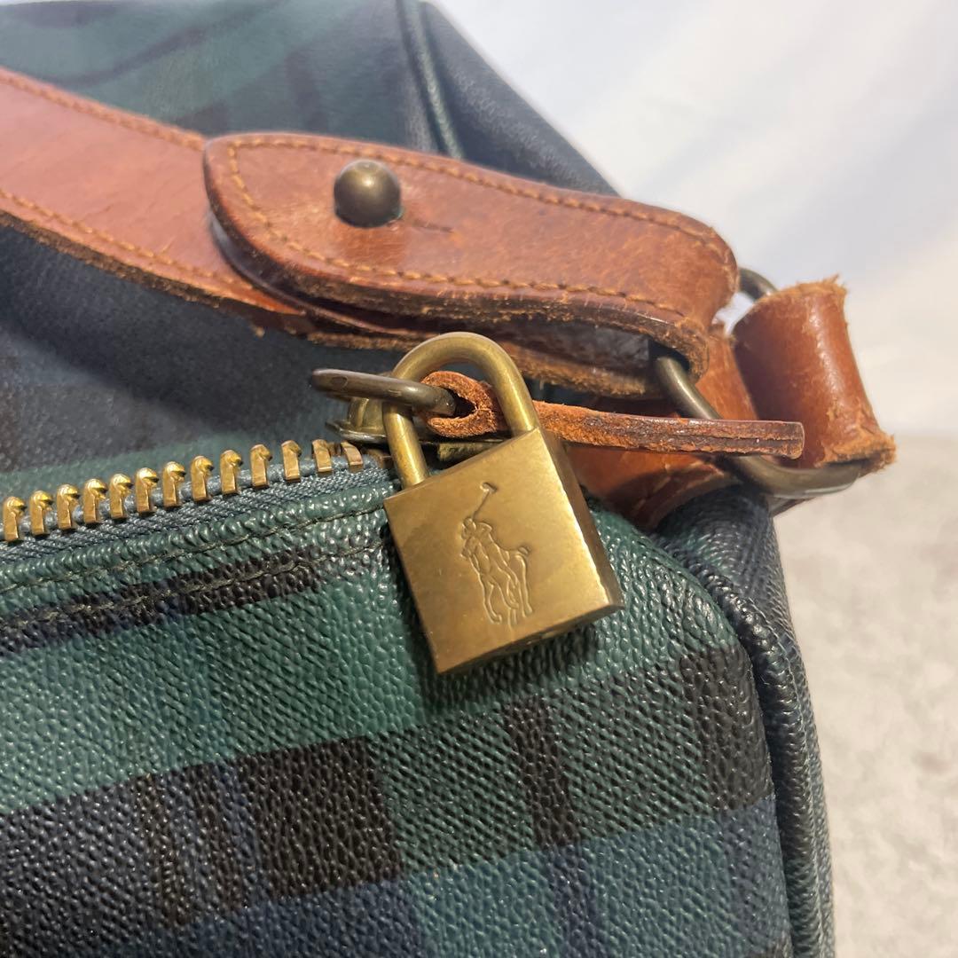 POLO RALPH LAUREN ボストンバッグ 2wayチェック柄 大容量