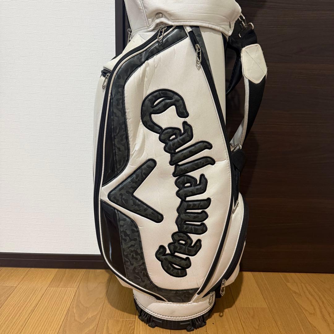 Callaway カモフラ柄 キャディバッグ ゴルフバッグ ホワイト ブラック