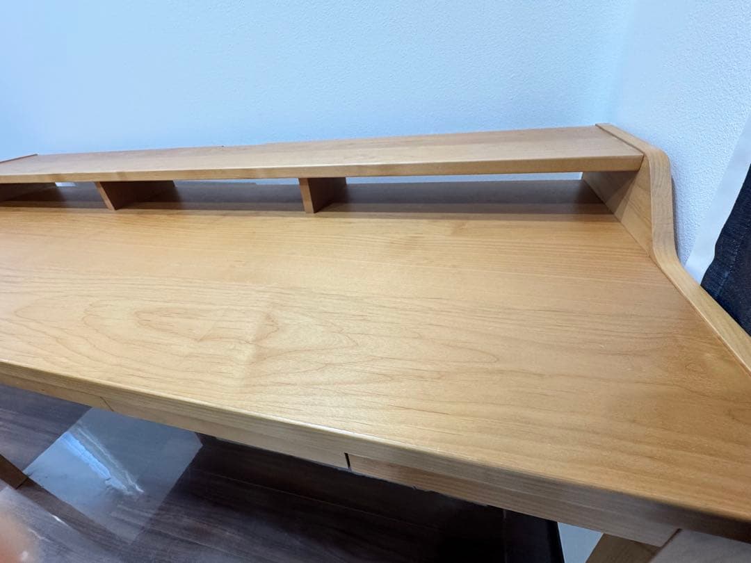 ディノス　北欧風・天然木調ステージ付きワークデスク　幅150cmタイプ