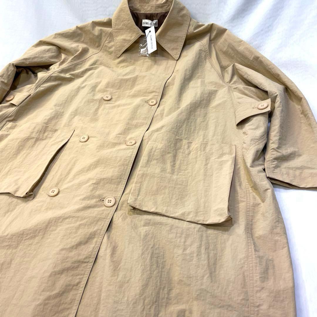 【SUM1 STYLE】スミスタイル オーバーサイズバックタックコート