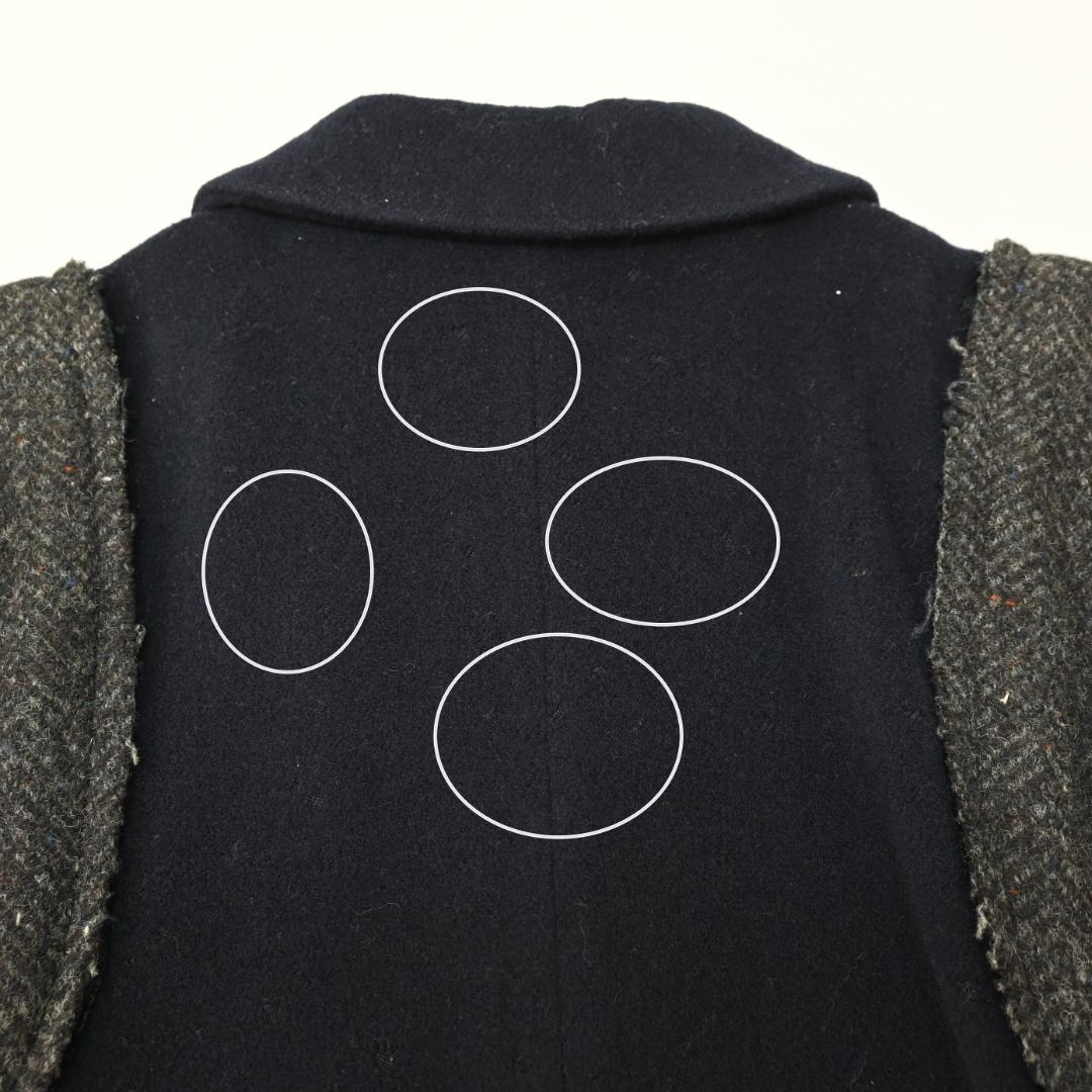 コムデギャルソン AD1993 コート ドッキング ネイビー 48534\"