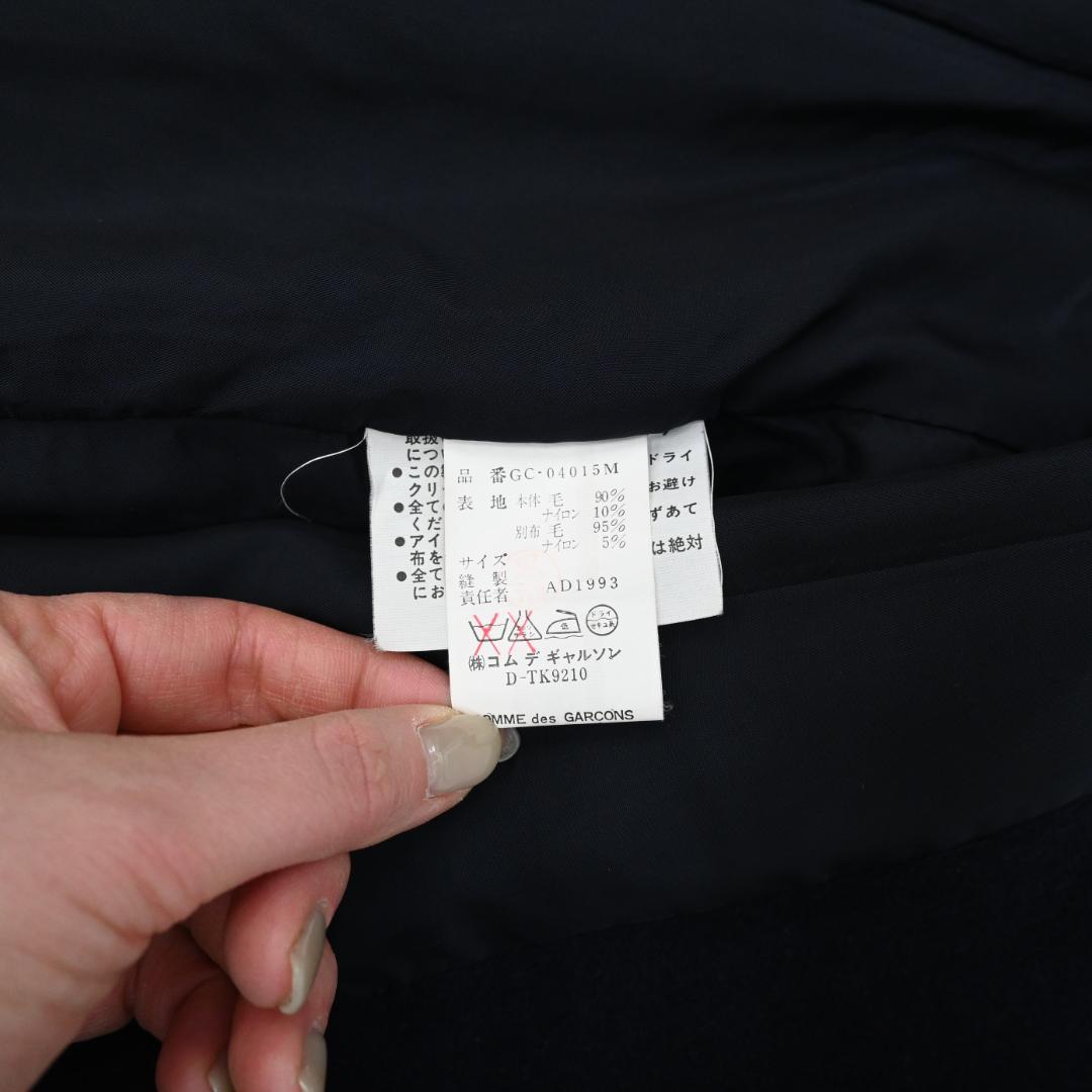 コムデギャルソン AD1993 コート ドッキング ネイビー 48534\"