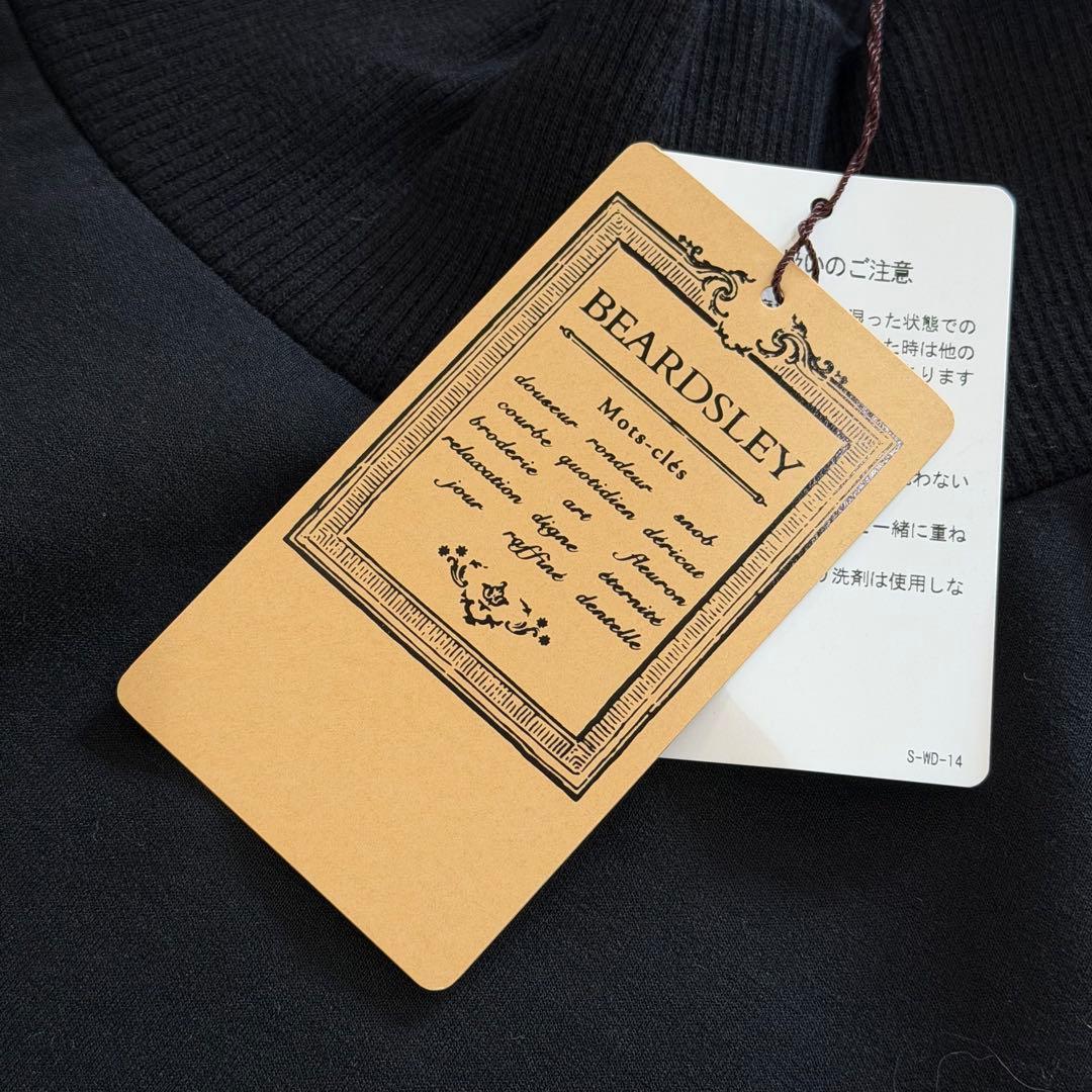 ビアズリー　ハイネック袖パフダンボールワンピース　24AW　タグ付き　日本製　黒