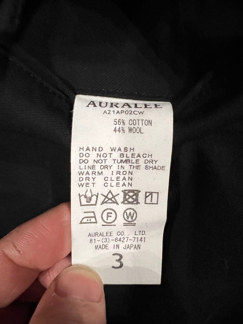 スーツ SUPER FINE WOOL COTTON TWILL SLACKS