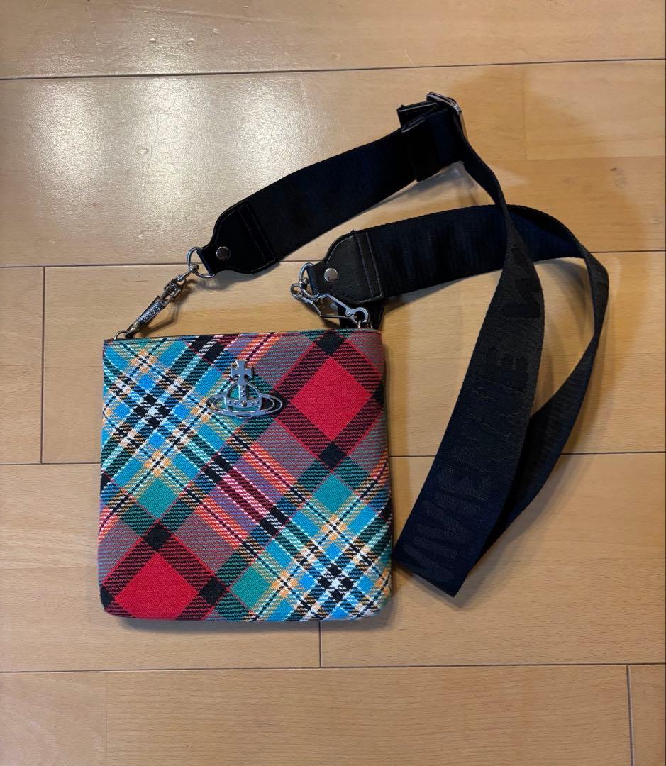 Vivienne Westwood チェック柄ショルダーバッグ