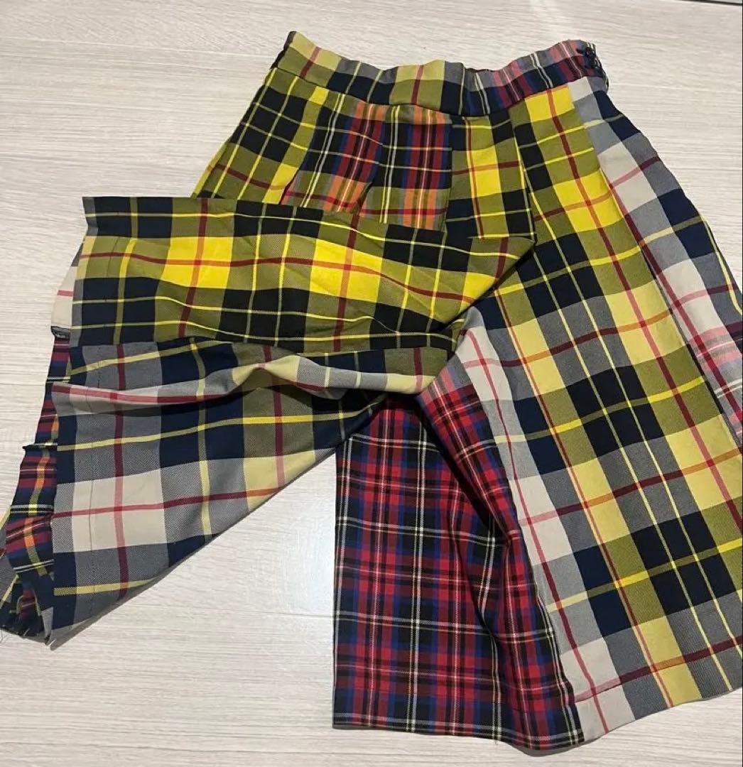 Comme des Garçons チェック柄キュロット ss