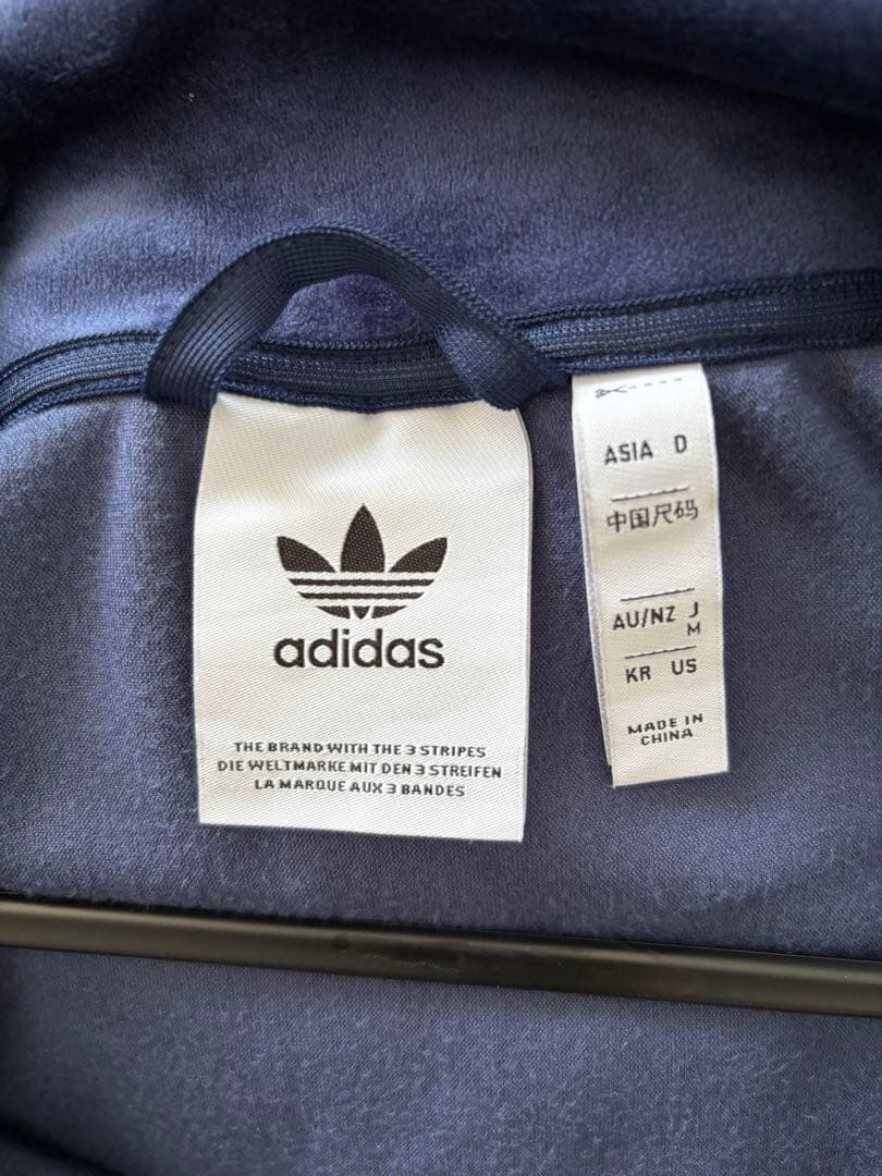 【美品】アディダス　ベロアトラックジャケット　Mサイズ