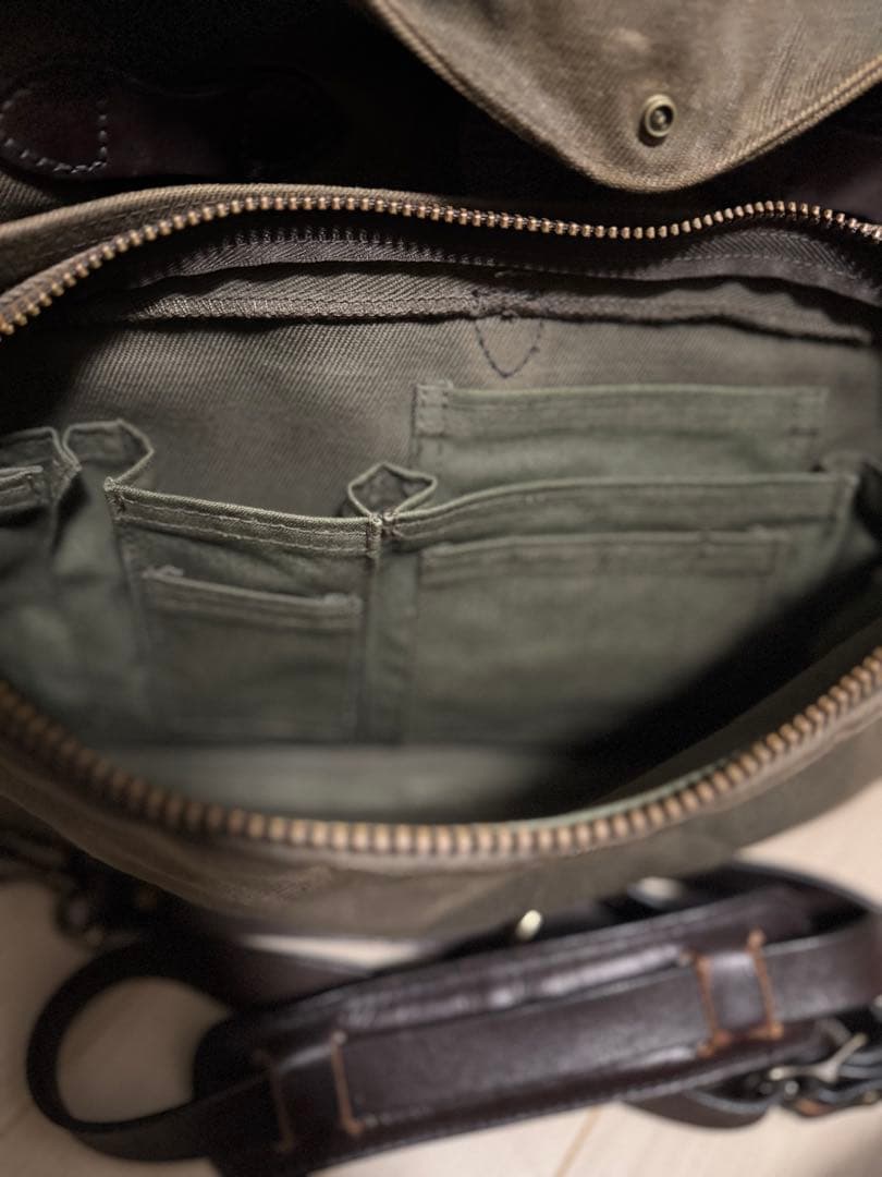 フィルソン FILSON ブリーフケース コットン レザー
