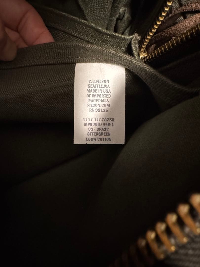 フィルソン FILSON ブリーフケース コットン レザー