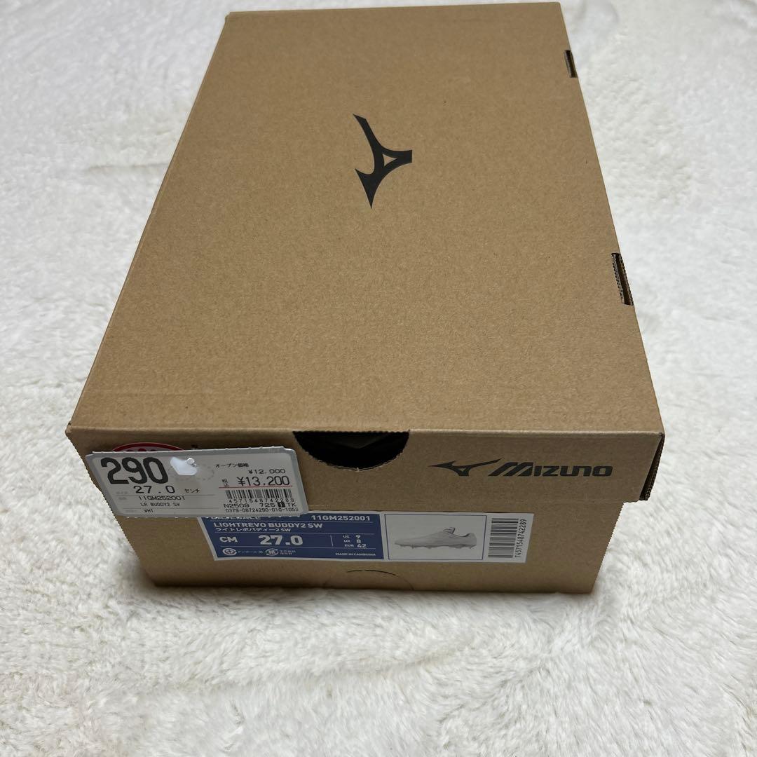 Mizuno スパイクシューズ 27.0cm ホワイト