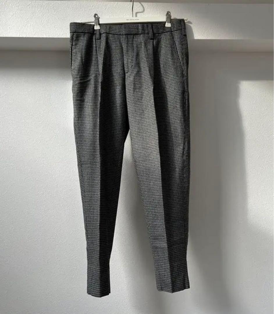 kolor / Perpetual グレー チェック柄 セットアップ