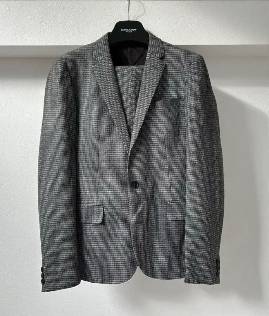 kolor / Perpetual グレー チェック柄 セットアップ