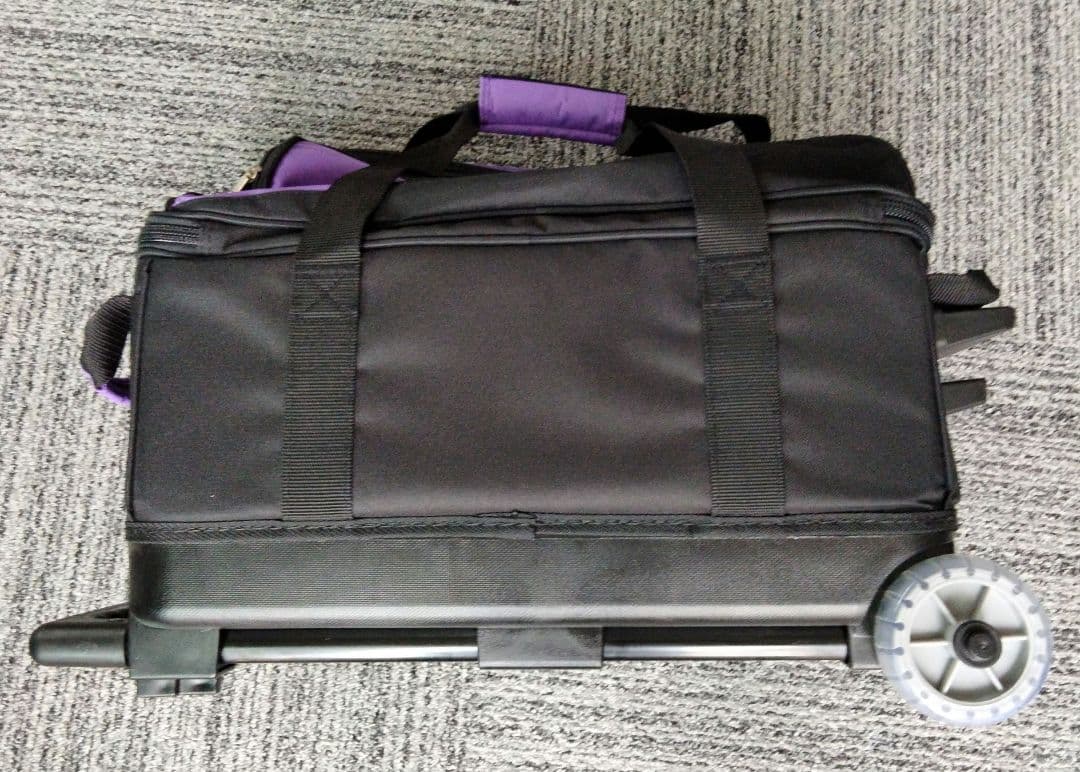 豆*郎様 ABS BA1280 ボウリング用キャリーバッグ 中型 紫色