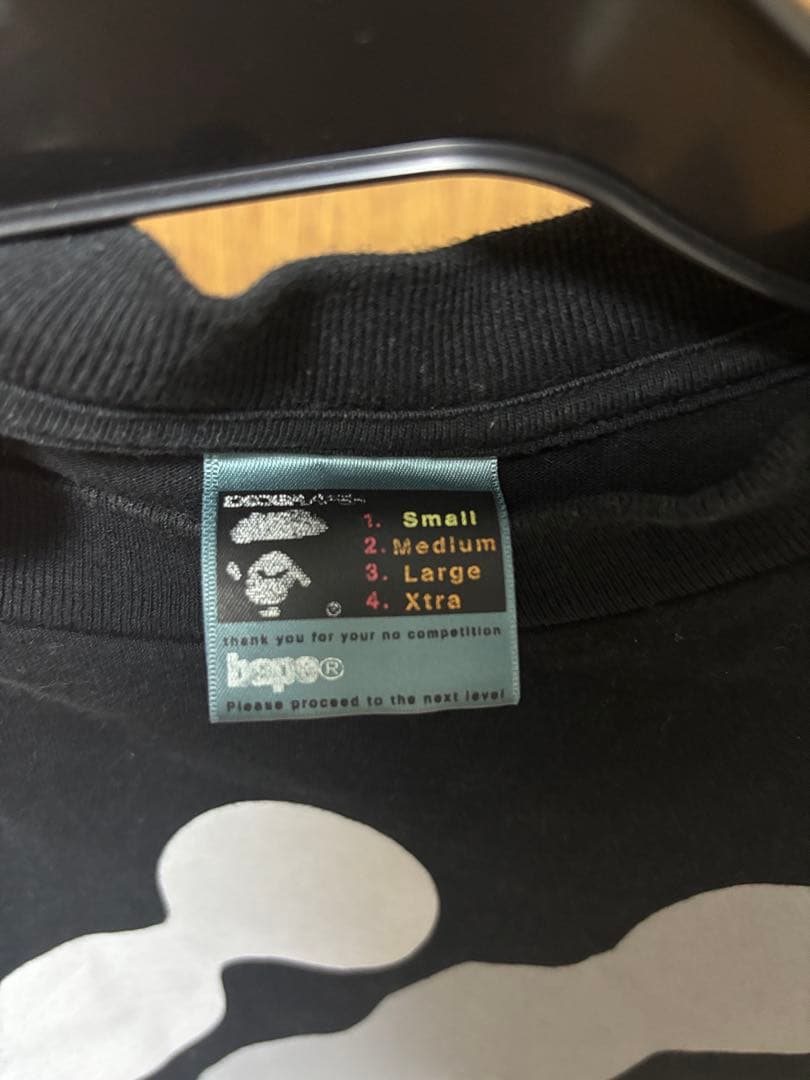 90s BAPE グラフィックプリント Tシャツ 黒
