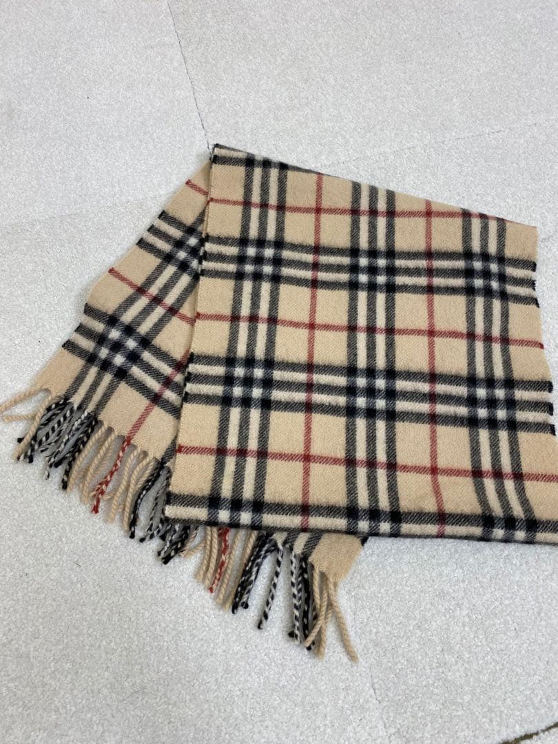 BURBERRY LONDON カシミヤ100% マフラー England製