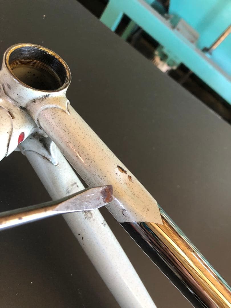 MAKINO マキノ　フレーム　競輪　njs刻印 bb無し　凹みあり？