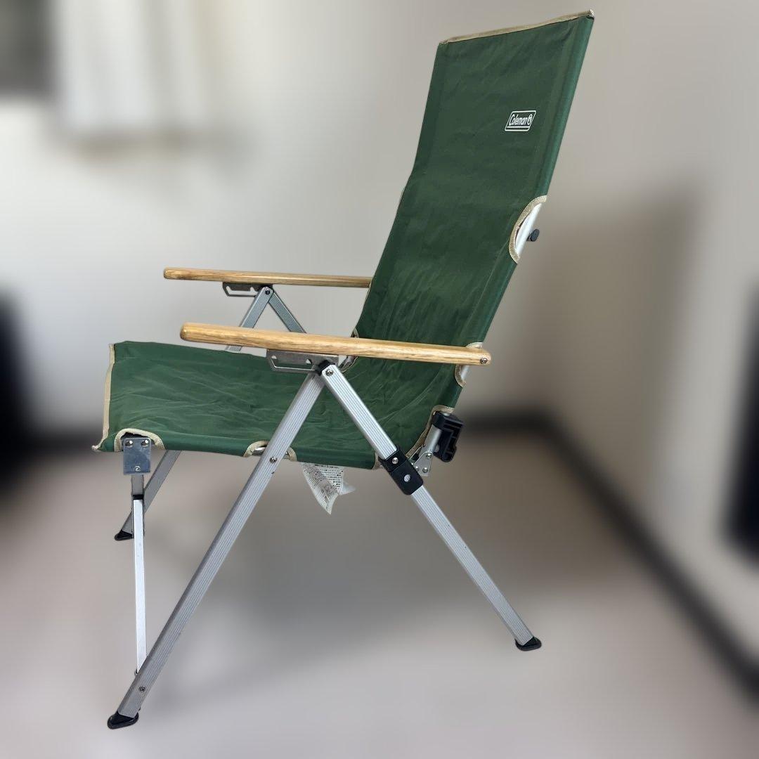 【Coleman】レイチェア リクライニング　グリーン 折りたたみ アウトドア