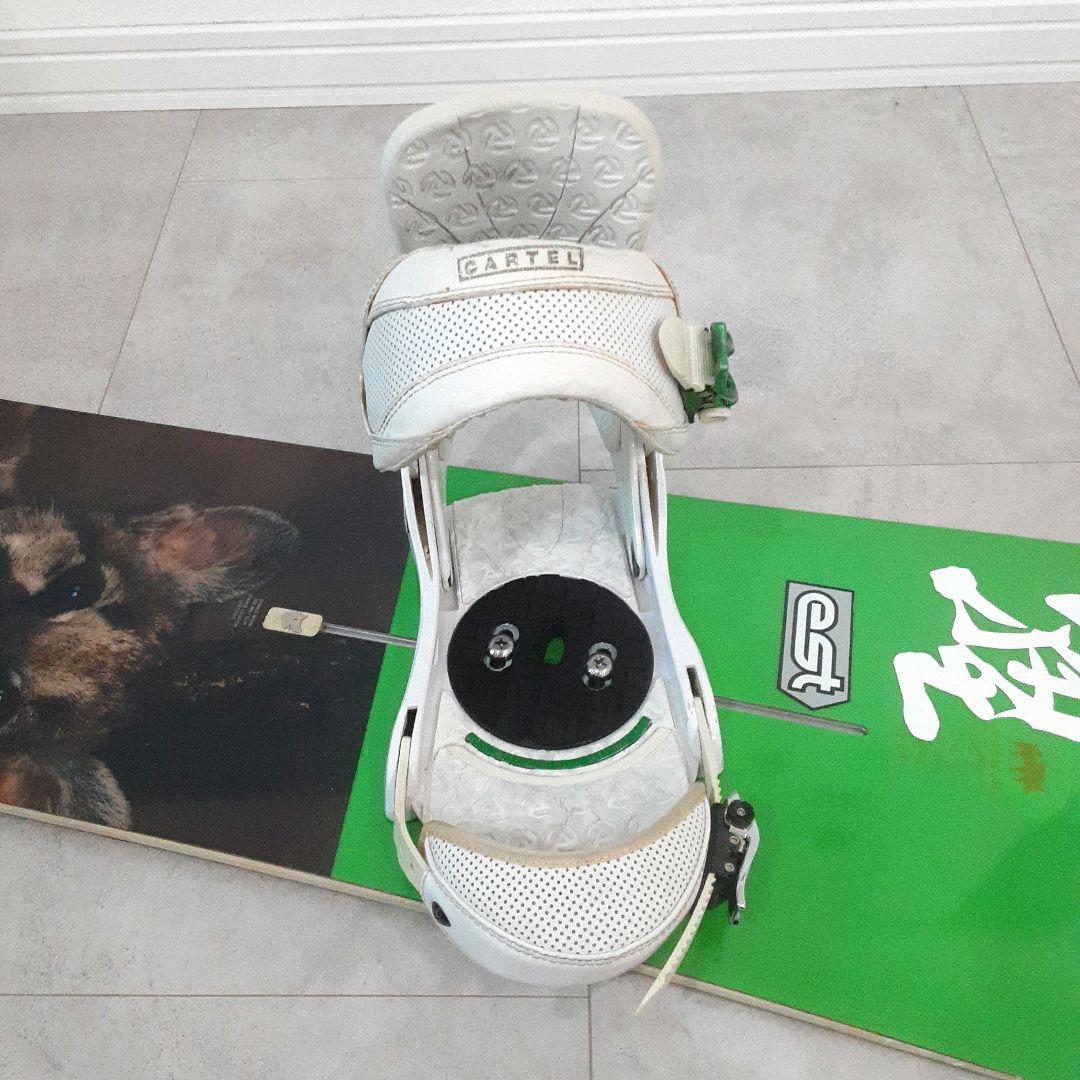 バートンUNINC GIGI RUFスノーボードセット CARTELビンディング