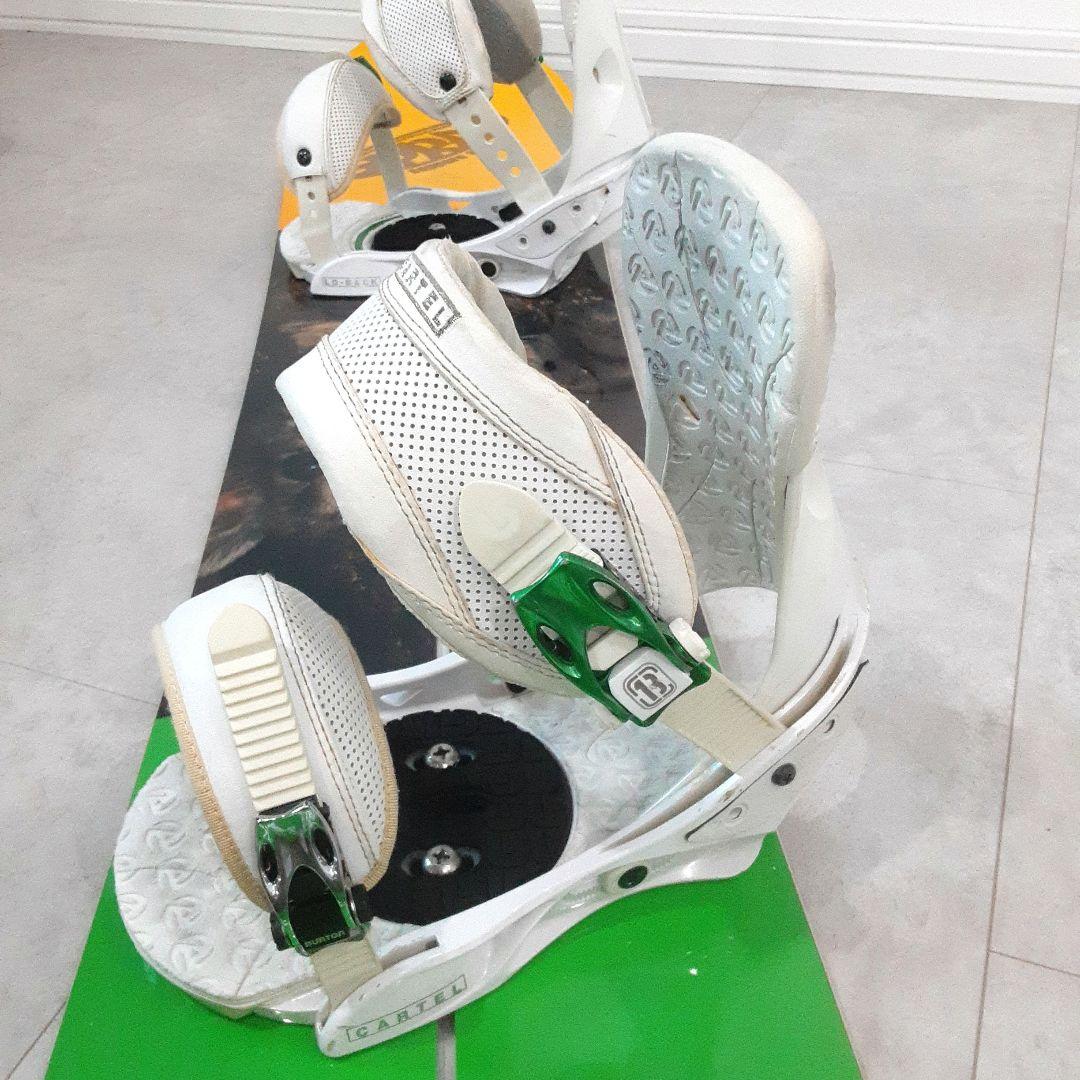 バートンUNINC GIGI RUFスノーボードセット CARTELビンディング