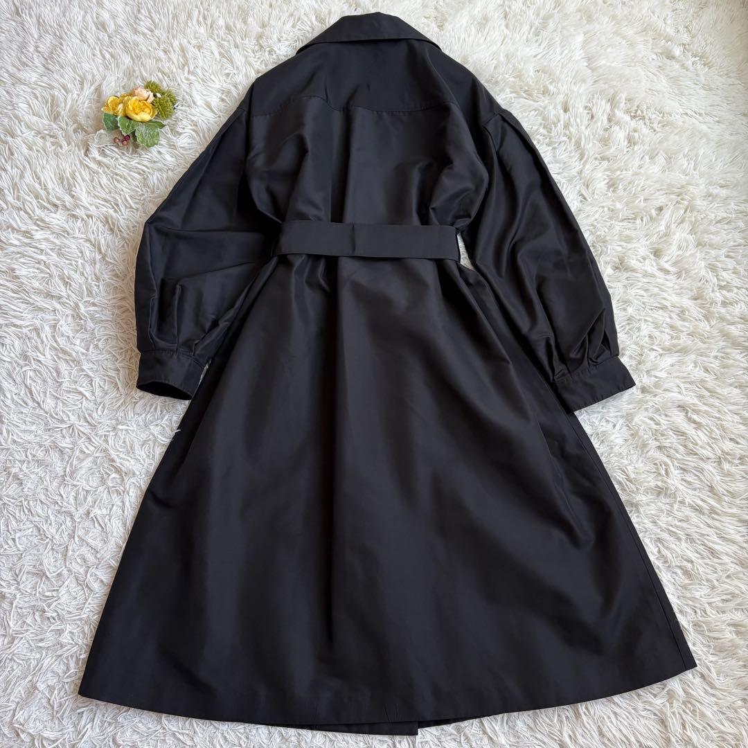 未使用級♡フォクシー ロングコート BALLERINA シルク100% 19万