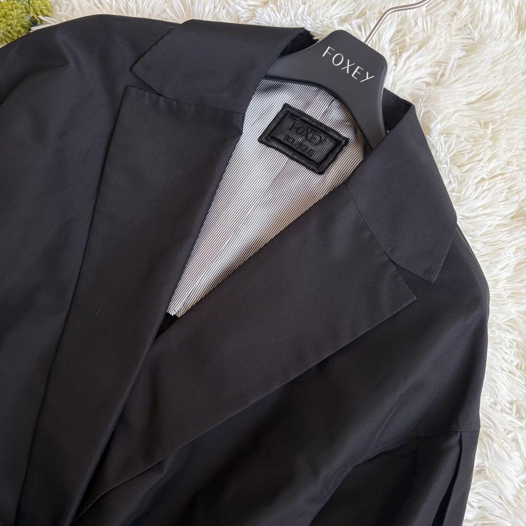 未使用級♡フォクシー ロングコート BALLERINA シルク100% 19万