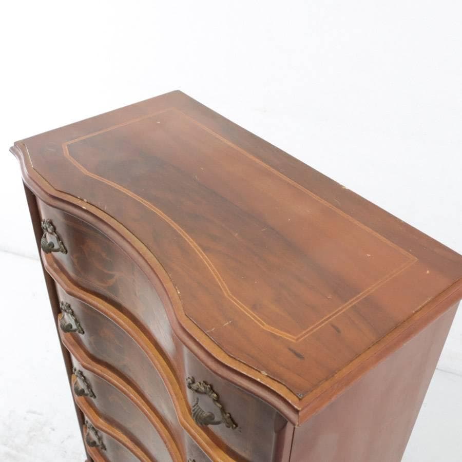 値下げイタリア製 TAROCCO VACCARI 象嵌細工 猫脚 チェスト 5段