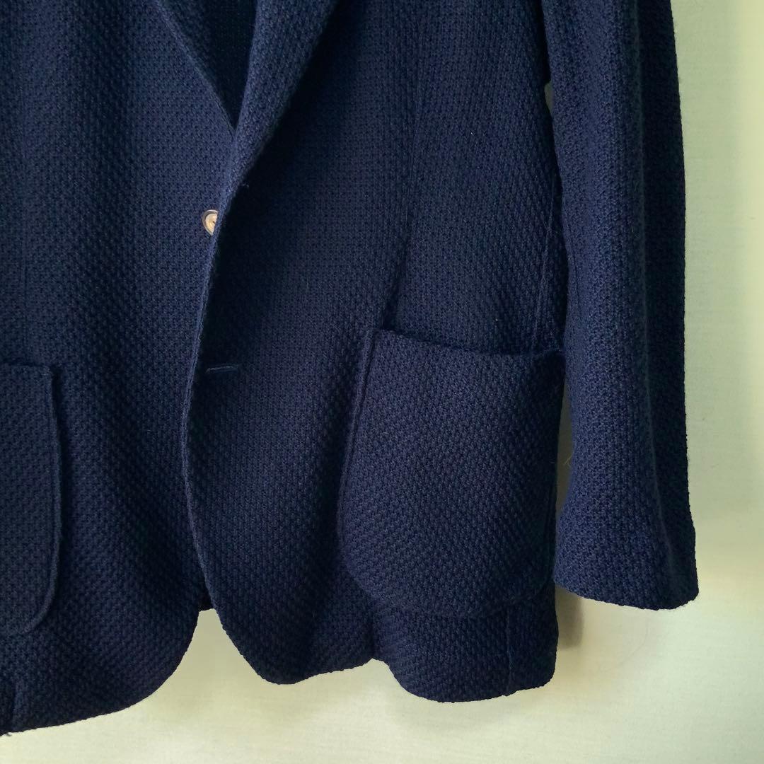 BAGUTTA バグッタ ウールジャケット 46 イタリア製 ネイビー