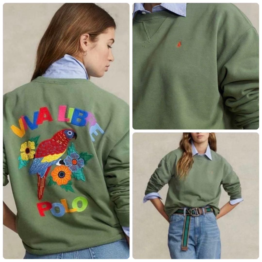 現行タグ✨美品　ラルフローレン　スウェット トレーナー　ポニー刺繍　バックロゴ