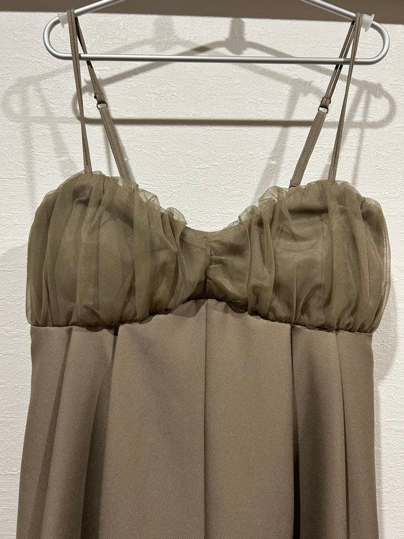 【AMERI】NET TULLE TOP LAYERED ROMPERS ドレス